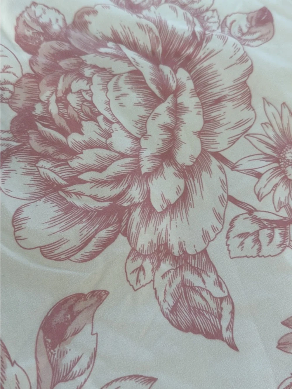 One Laura Ashley Delphine Pink Rose-Pattern Pillow Sham